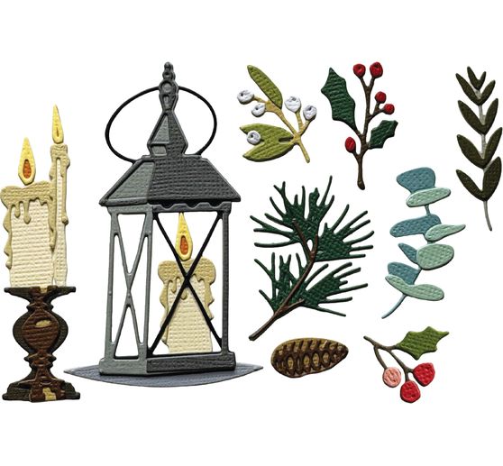 Sizzix Thinlits Punching template "Winter Candlelight by Tim Holtz"