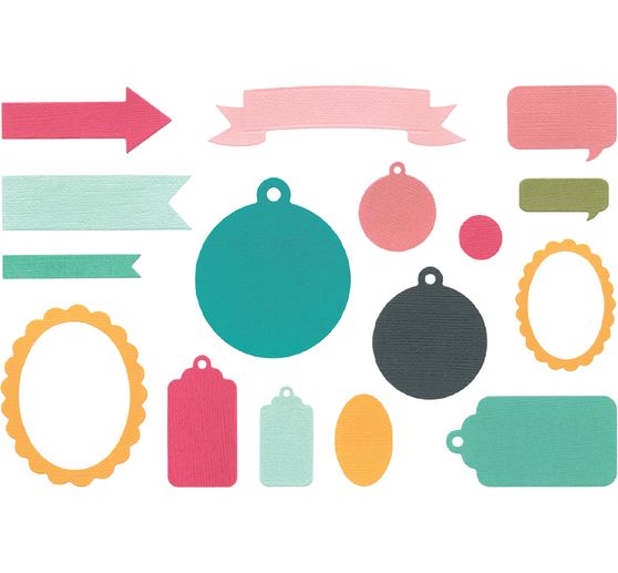 Sizzix Framelits Punching template "Banners, Tags & Labels"