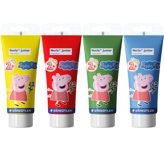 Noris junior Fingermalfarben "Peppa Pig", 4 x 75 ml