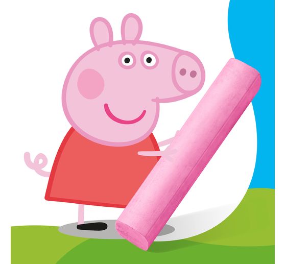 Noris junior Stra&szlig;enmalkreide "Peppa Pig", 6 Farben