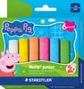 Noris junior Stra&szlig;enmalkreide "Peppa Pig", 6 Farben