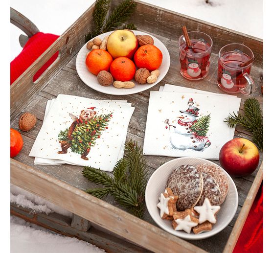 Serviette "Cute Snowman"