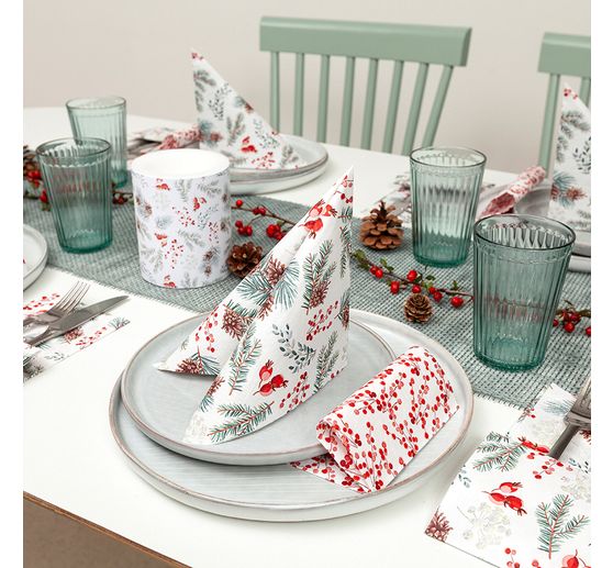 Serviette "Winter Botanicals"