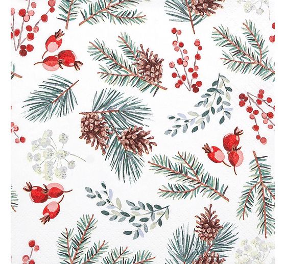 Serviette "Winter Botanicals"