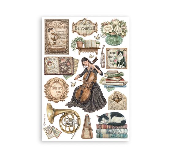 Washi Pad Stamperia &laquo; Symphony &raquo;