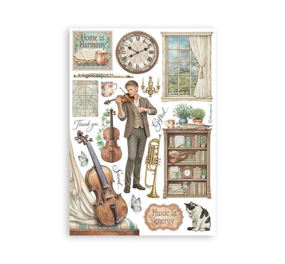Washi Pad Stamperia &laquo; Symphony &raquo;