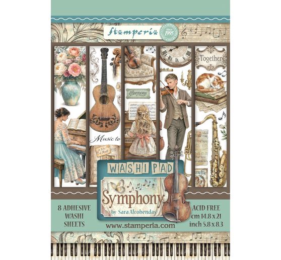Washi Pad Stamperia &laquo; Symphony &raquo;
