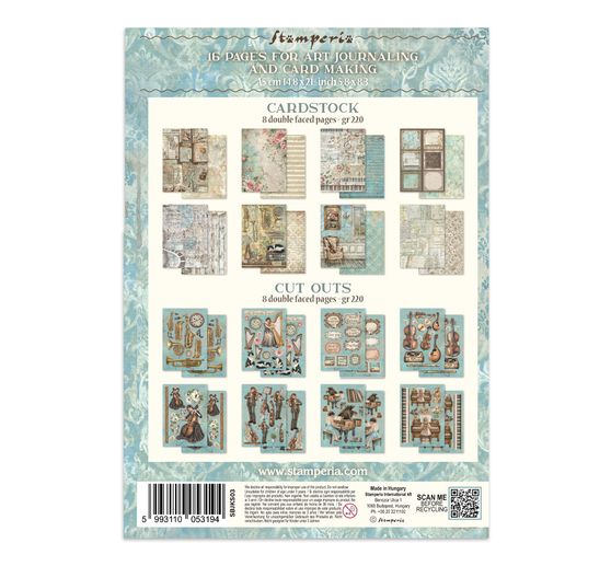 A5 Junk Journal Focus Points Stamperia &laquo; Symphony &raquo;