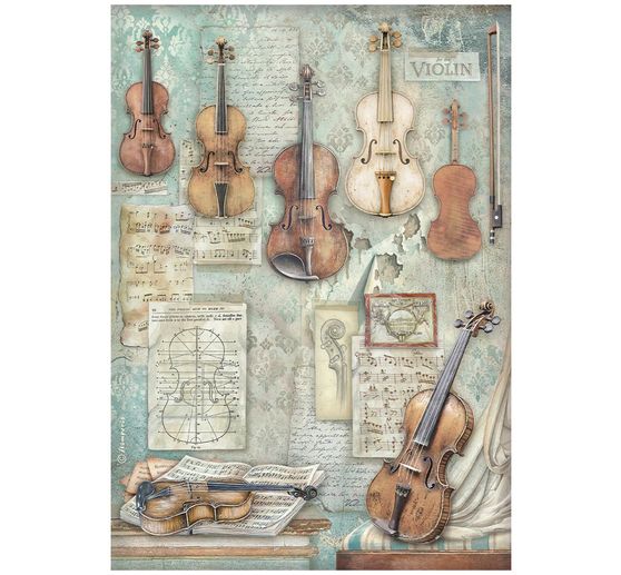 Stamperia Motief strozijde assortiment "Symphony", DIN A4, set van 6