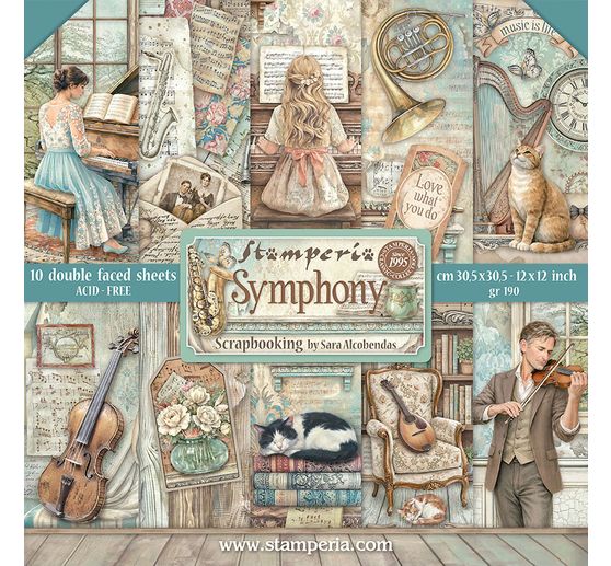 Stamperia Scrapbook-Block "Symphony"