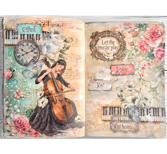 Stamperia XL Rub On Sortiment "Symphony"