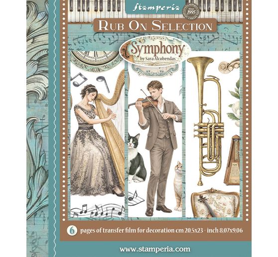 Stamperia XL Rub On Sortiment "Symphony"