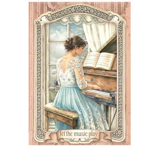 Stamperia Motief strozijde assortiment "Symphony", DIN A6, set van 8