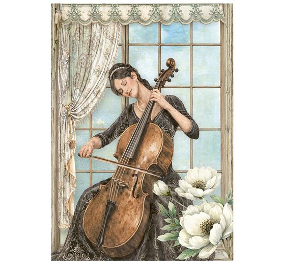 Stamperia Motief strozijde assortiment "Symphony", DIN A6, set van 8