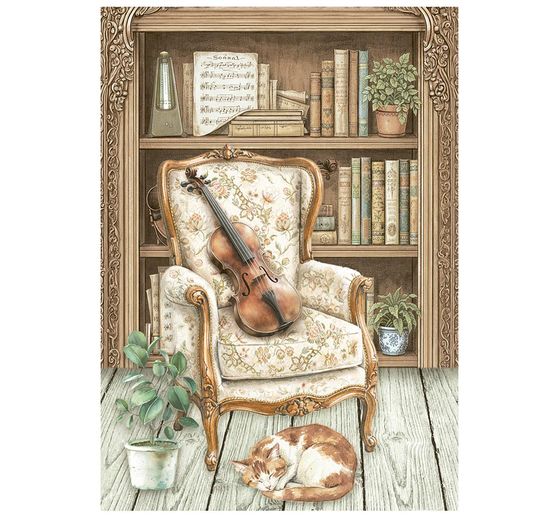 Stamperia Motief strozijde assortiment "Symphony", DIN A6, set van 8
