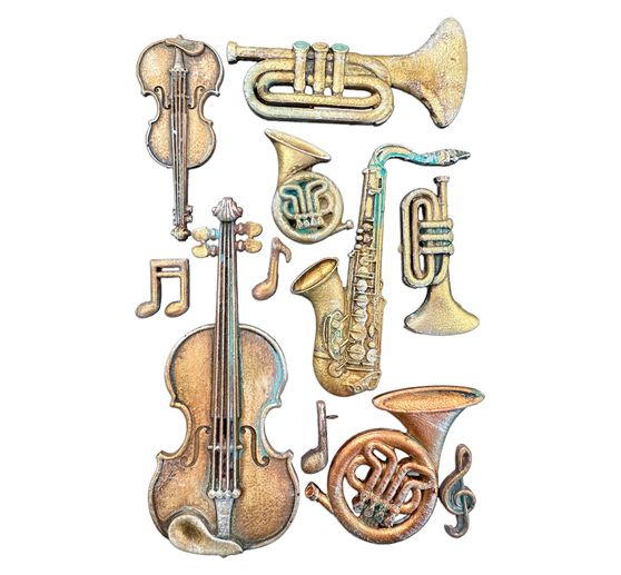 Stamperia Silicon vorm A5 "Symphony - Musical Instruments"