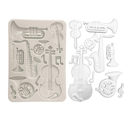 Stamperia Silicon vorm A5 "Symphony - Musical Instruments"