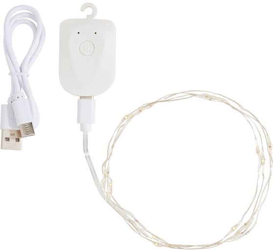 Micro-LED-Lichterkette, wiederaufladbar, 20 LEDs