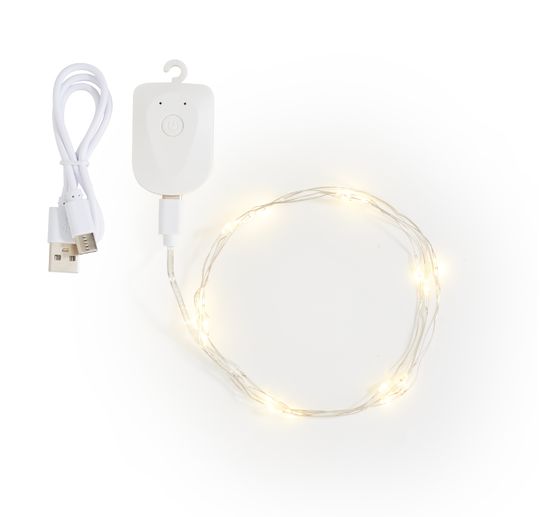Micro-LED-Lichterkette, wiederaufladbar, 20 LEDs