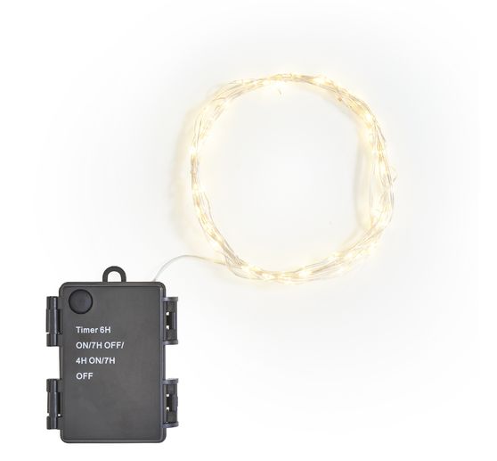 Guirlande lumineuse micro-LED, avec minuterie, 3 m, 60 LED