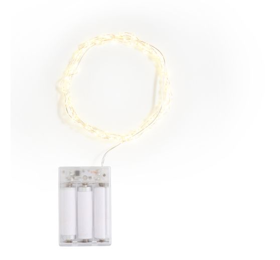 Micro-LED-Lichterkette, mit Timer, 100 LEDs
