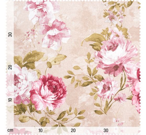 Tissu d&eacute;co imprim&eacute; aspect lin au m&egrave;tre &laquo; Silka &raquo;