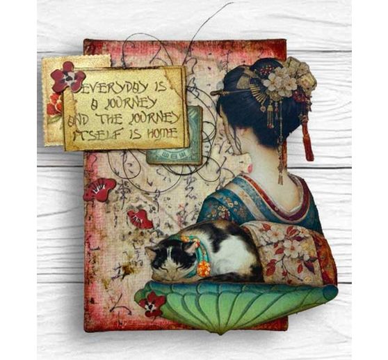 Stamperia Motief strozijde backgrounds "Oriental Garden", DIN A6, set van 8