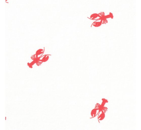 Baumwoll-Stoff Popeline "Lobster"