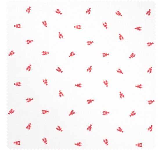 Baumwoll-Stoff Popeline "Lobster"