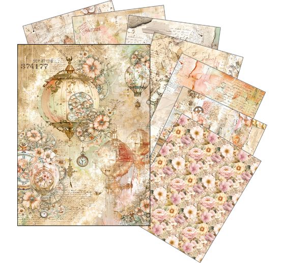 Ciao Bella Motief strozijde assortiment "Lost in Time", set van 8