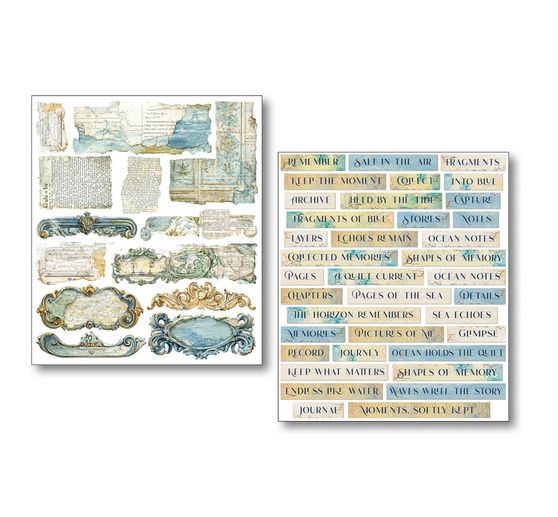 Ciao Bella Art Stickers "Edge of the Ocean", 14 x 12 cm