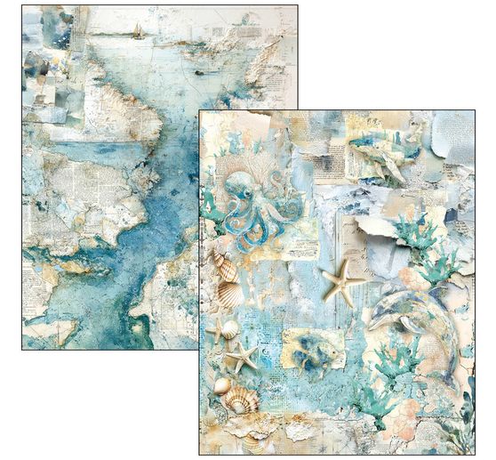 Ciao Bella Mixed Media Book "Edge of the Ocean"