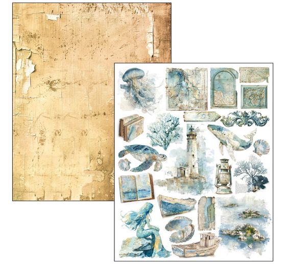 Ciao Bella Mixed Media Book "Edge of the Ocean"