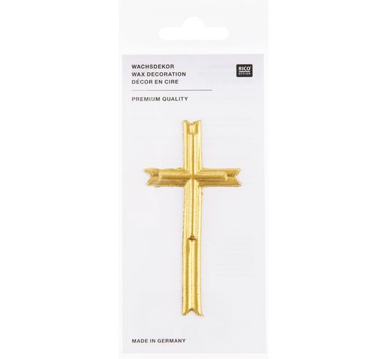 Wasmotief "Kruis", Goud