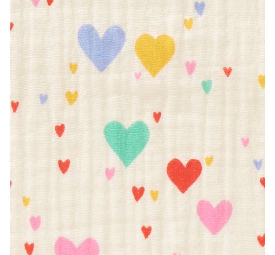 Mousseline katoenen stof "Tiamo"
