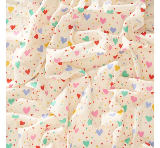Mousseline katoenen stof "Tiamo"