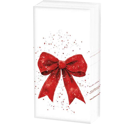 Mouchoirs en papier &laquo; N&oelig;ud rouge &raquo;