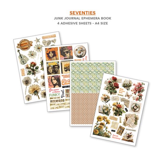 Ciao Bella Junk Journal & Ephemera Book "Seventies"