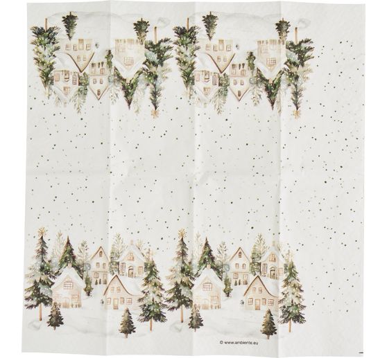 Papiertaschent&uuml;cher "Winterdorf"