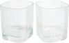 VBS Hurricane candle jar "Ruby", 2 pcs.