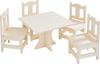 VBS Tafel- en stoelenset "Vierkant", 5-delig