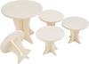 VBS Tafel- en stoelenset "Rond", 5-delig