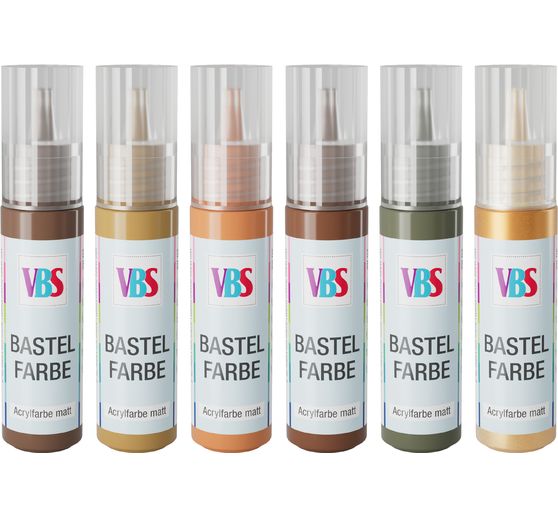 VBS Knutselverf set "Whispering Woods", 6 x 20 ml