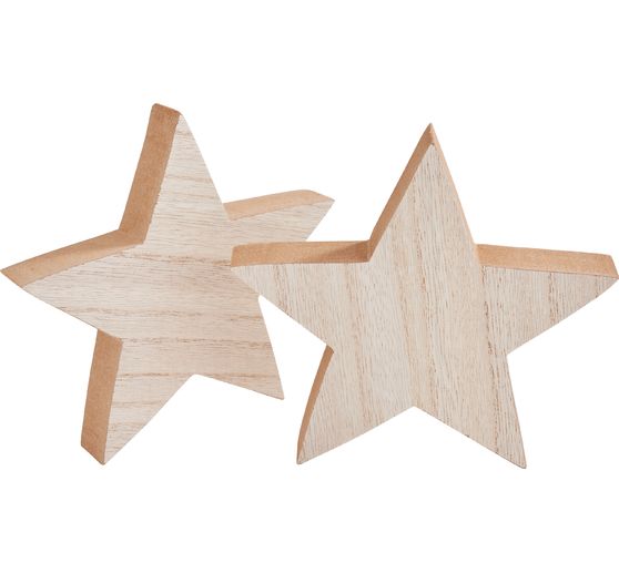 &Eacute;toile en bois VBS, 2 pc.