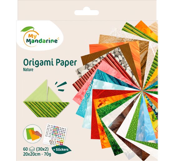 Faltpapier-Sortiment "Nature"