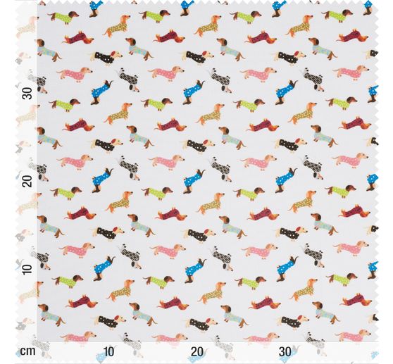 Cotton fabric "Dachshund"