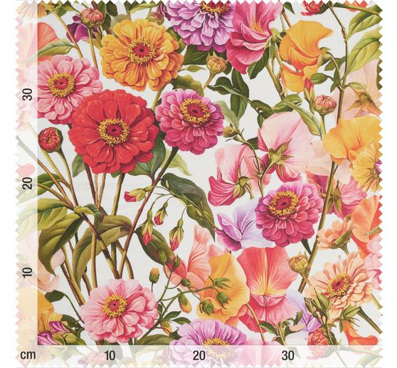 Katoenen stof "Cottage Garden"