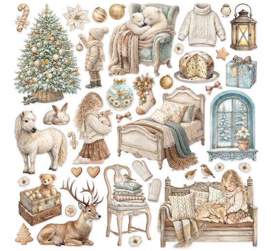 Stamperia Scrapbook-Block "White Christmas"