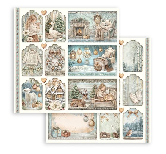 Stamperia Scrapbook-Block "White Christmas"