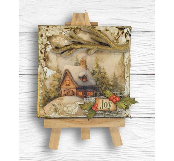 Stamperia Motiv-Strohseiden Sortiment "Silent Night", DIN A6, 8er Set